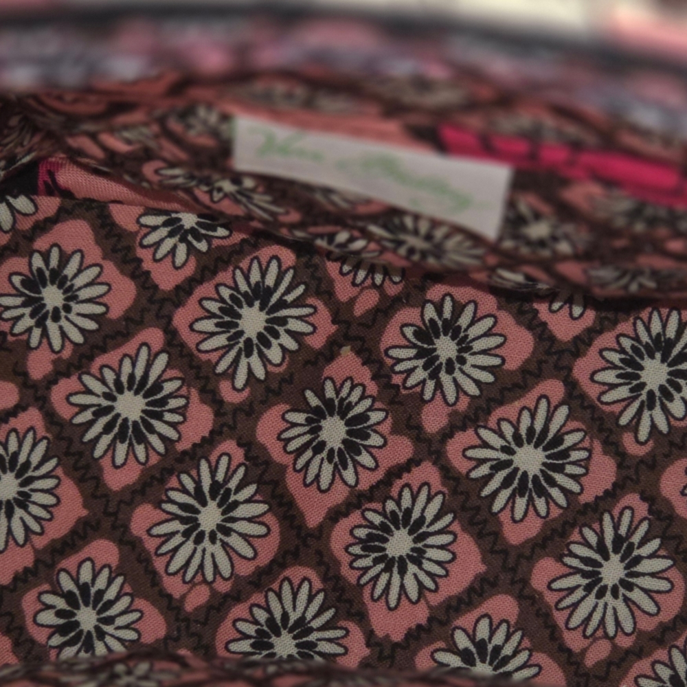 Vera Bradley Mocha Rouge Floral Tote - Pink, Black, and Cream - Picture 3 of 9